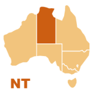 Australia Map NT