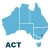 ACT icon - blue