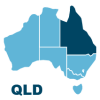 Queensland icon - blue